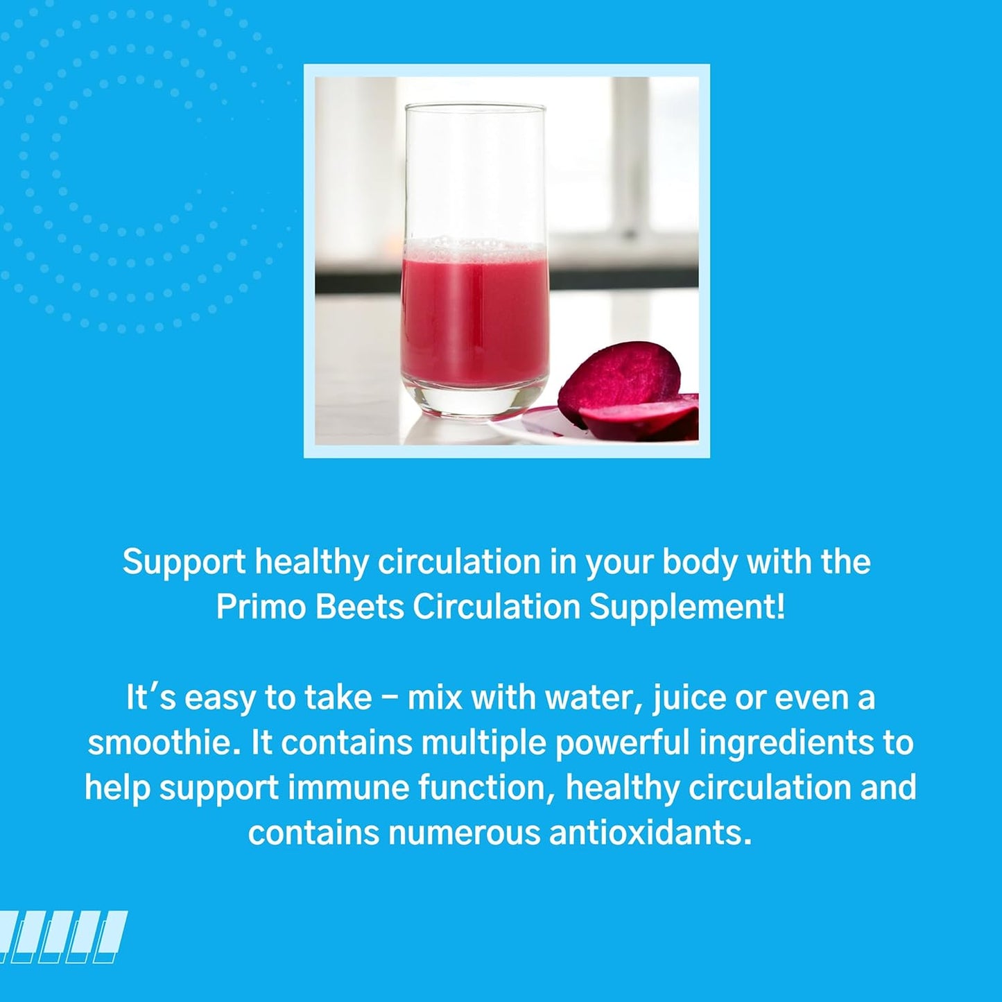 Beet Root Powder Drink Mix with Ginger & Turmeric - Nitric Oxide Boost for Daily Nutrition - Support Circulation - Natural Flavor - 30 Servings