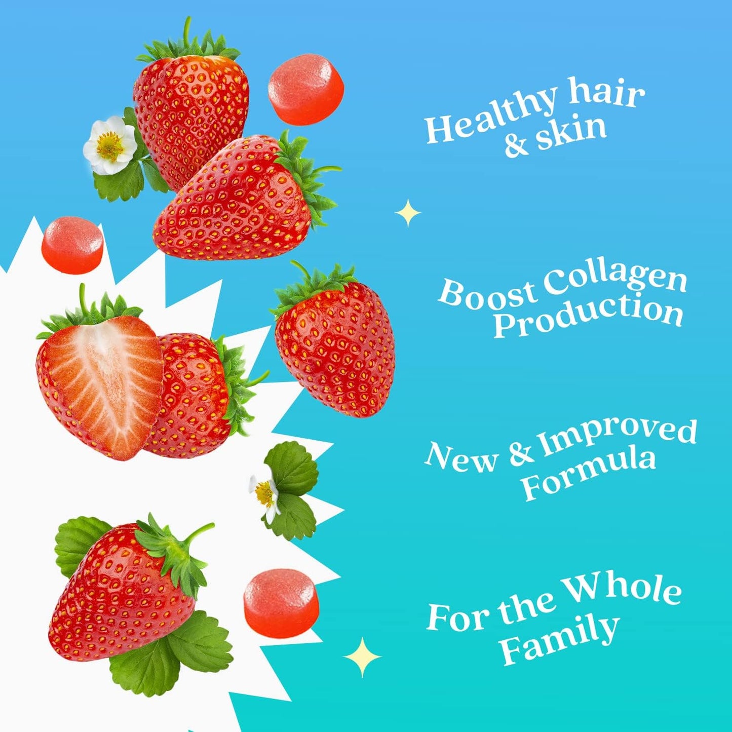 BeLive Biotin Gummies with MultiVitamins and Inositol for Hair, Skin, and Nails - Vegan Strawberry Pectin (1)