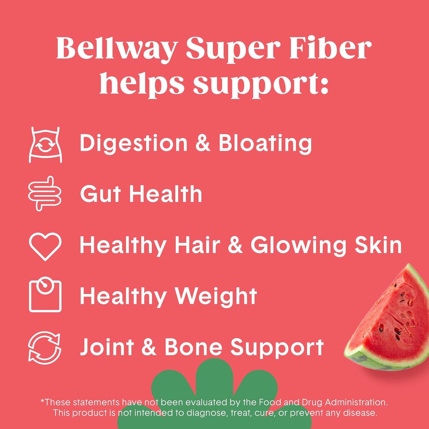 Bellway Super Fiber Powder + Collagen (4 Pack) - Sugar-Free Psyllium Husk Powder with Collagen Peptides and Hyaluronic Acid - Watermelon Flavor for Gut Health, Skin, Nails, Bones, and Joints - 42.4 oz