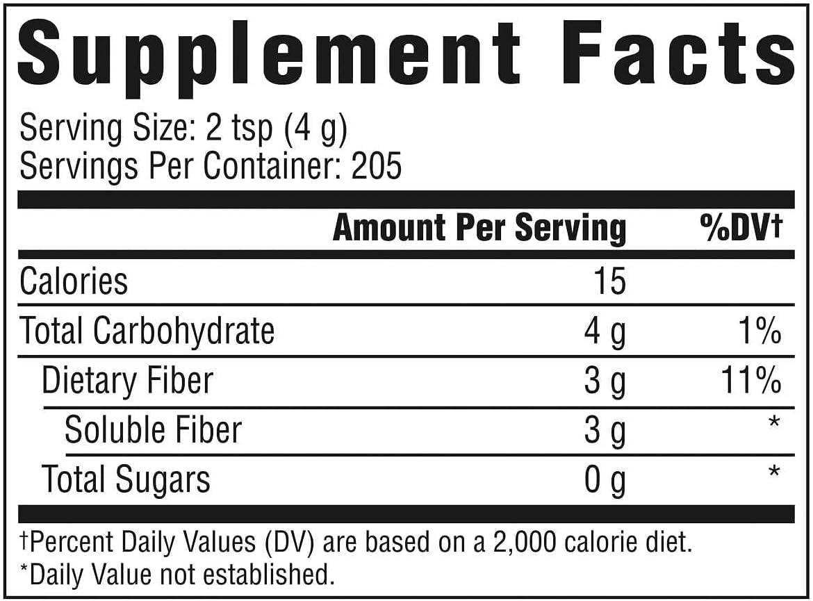 Benefiber Daily Fiber Powder, Unflavored - 28.9 oz (205 Servings) - Prebiotic Fiber Supplement for Digestive Health