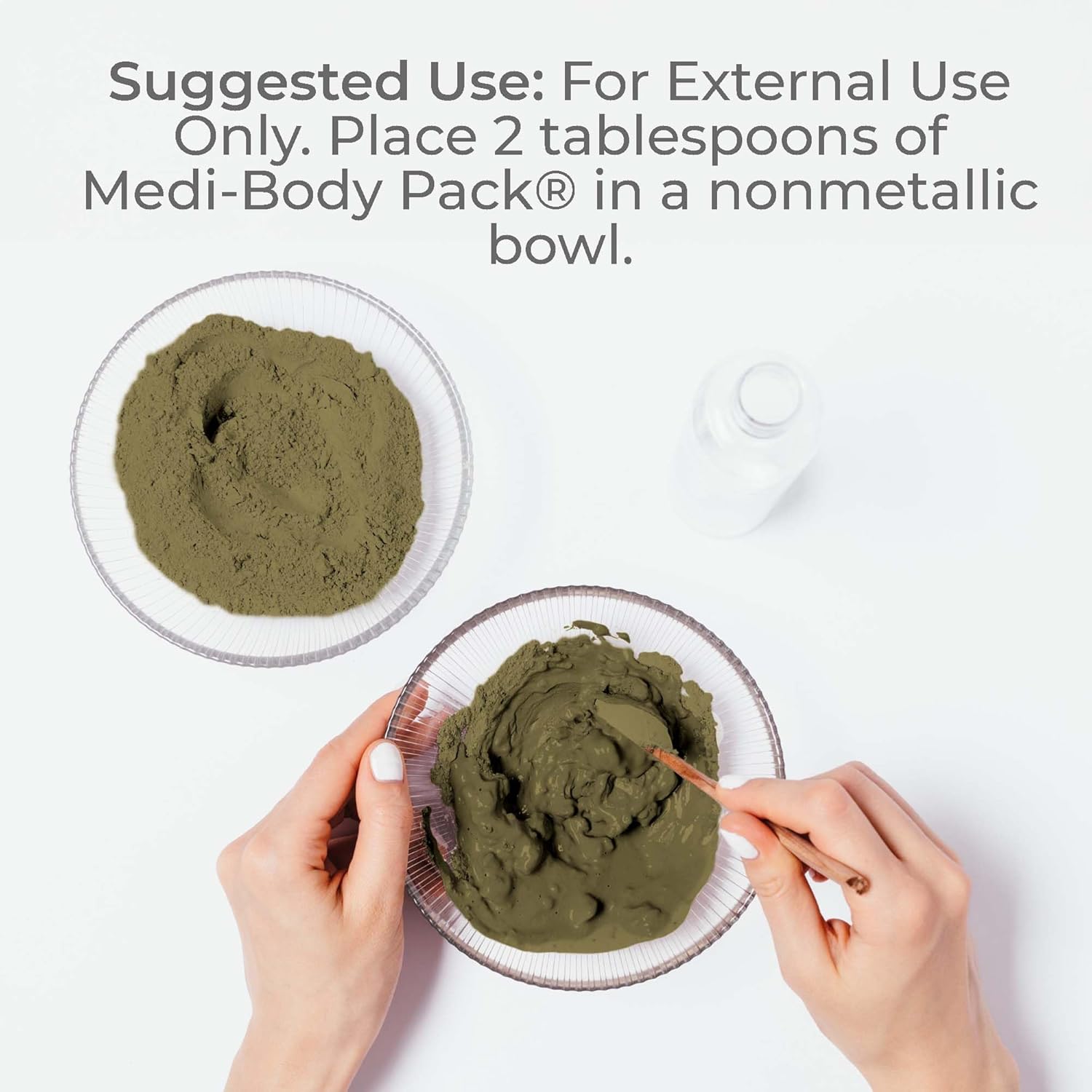 Bentonite Clay Powder Body Pack with Botanicals for Hair & Skin - 12 oz