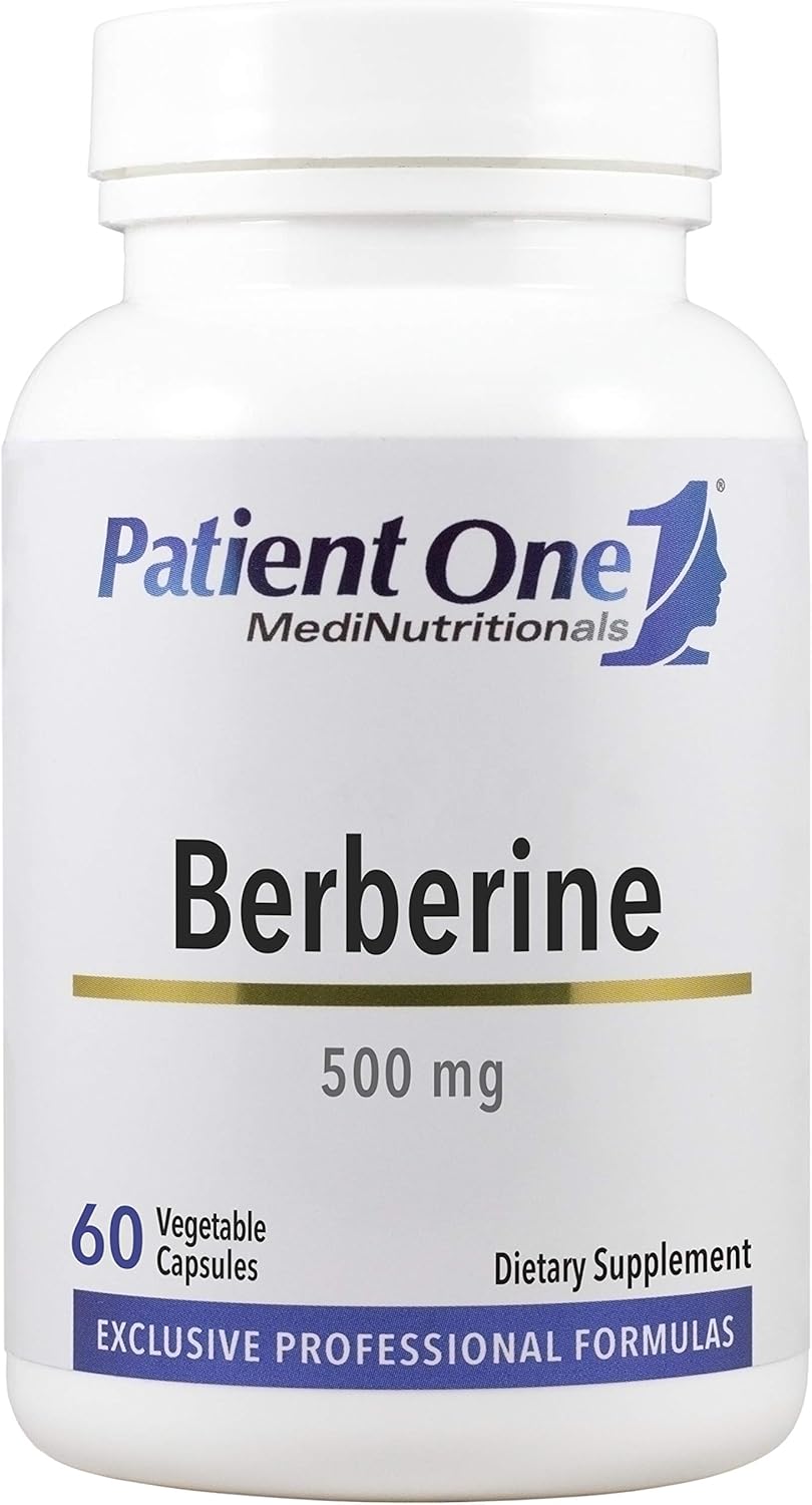 Berberine 500 mg Supplement for Heart and GI Health - 60 Capsules by Patient One