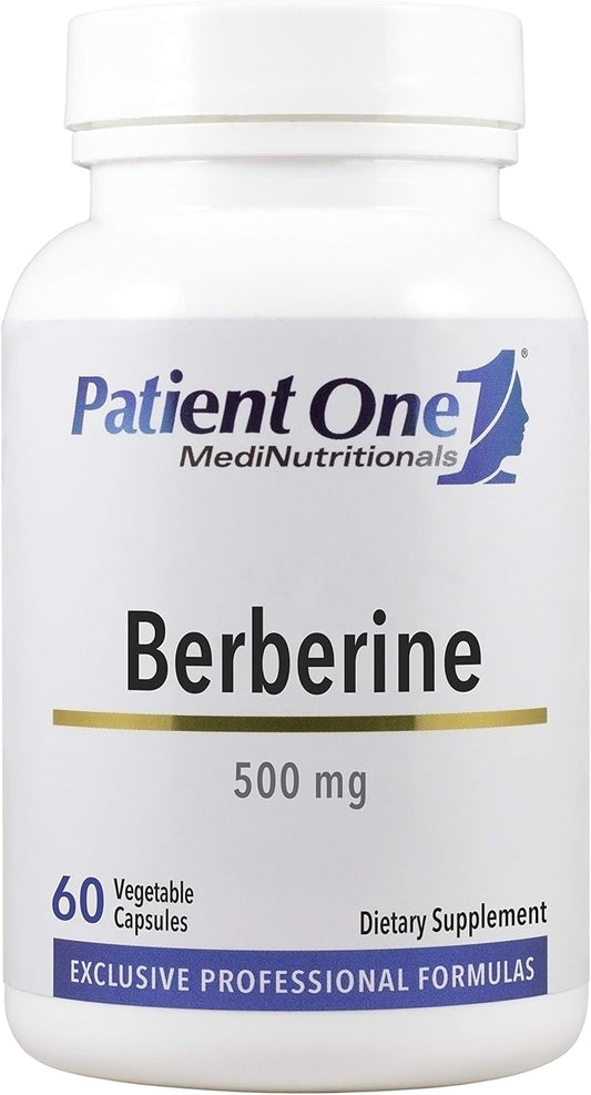 Berberine 500 mg Supplement for Heart and GI Health - 60 Capsules by Patient One