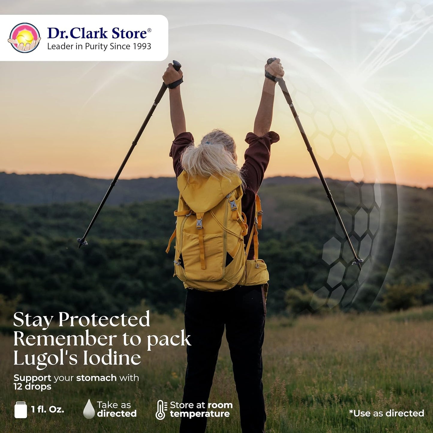 Bernard Jensen's Dr. Clark Lugol’s Iodine 2% Solution - Natural Stomach Relief - 1 fl. Oz with Dropper - 2Pack