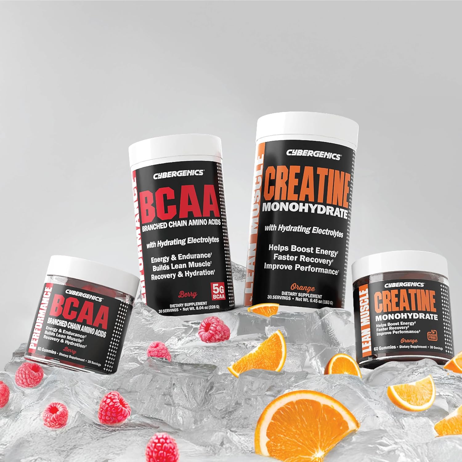 Berry Flavored BCAA Gummies with Electrolytes for Lean Muscle and Endurance - 60 Count