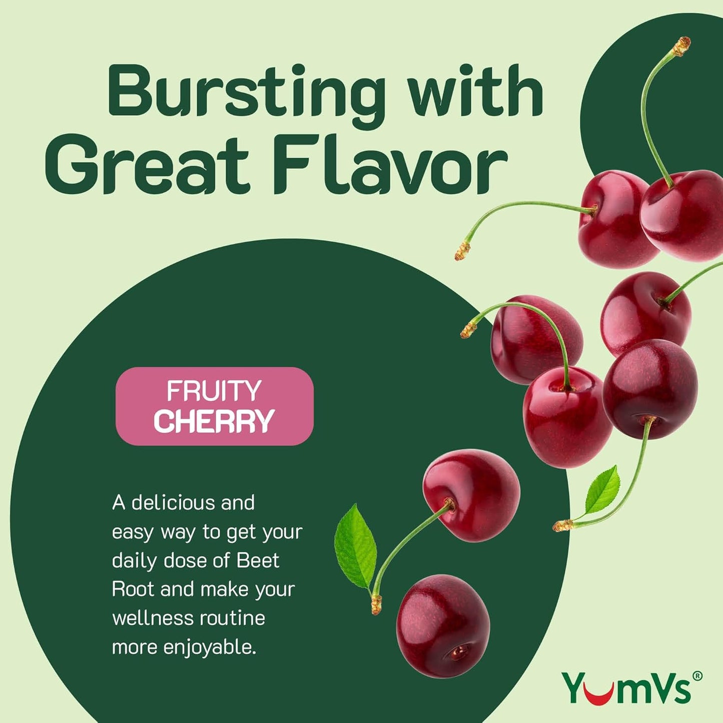 Berry Flavored Beet Root Gummies with Tart Cherry Extract for Blood Circulation and Antioxidant Support - 60 Count (Pack of 2)
