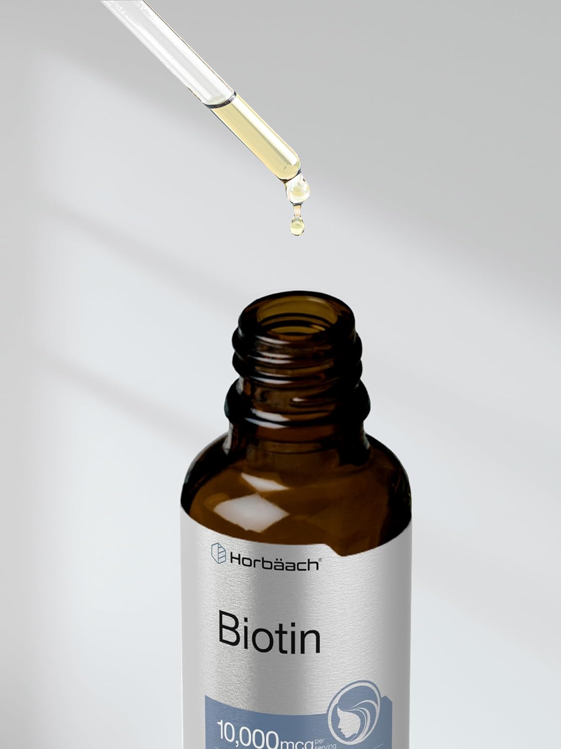 Berry Flavored Biotin Liquid Drops | 10000mcg | 4 fl oz | Vegetarian, Non-GMO & Gluten-Free