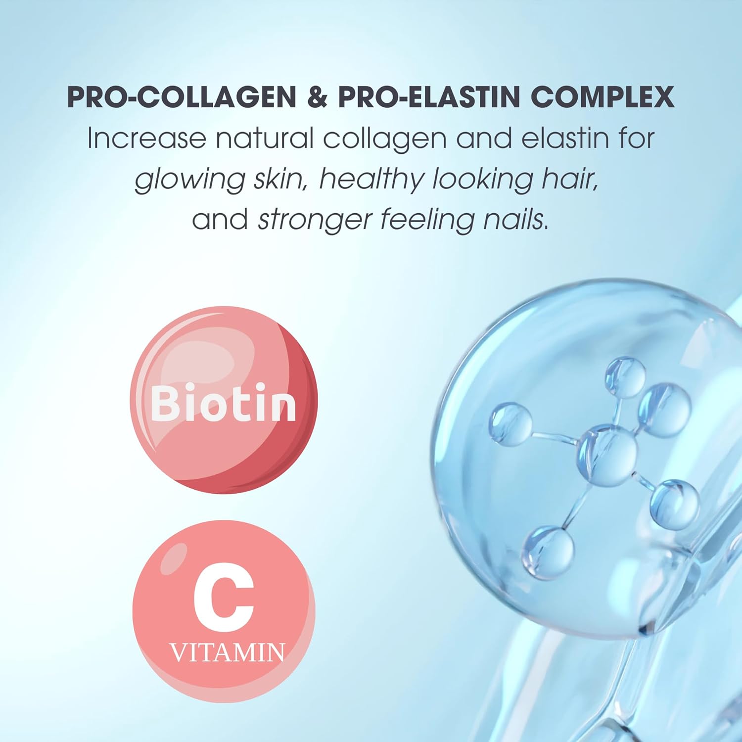 Berry Flavored Collagen & MSM Powder for Skin, Hair, Nails, Joints - Cellular Rejuvenation Elixir - Supports Collagen & Elastin - 30 Servings