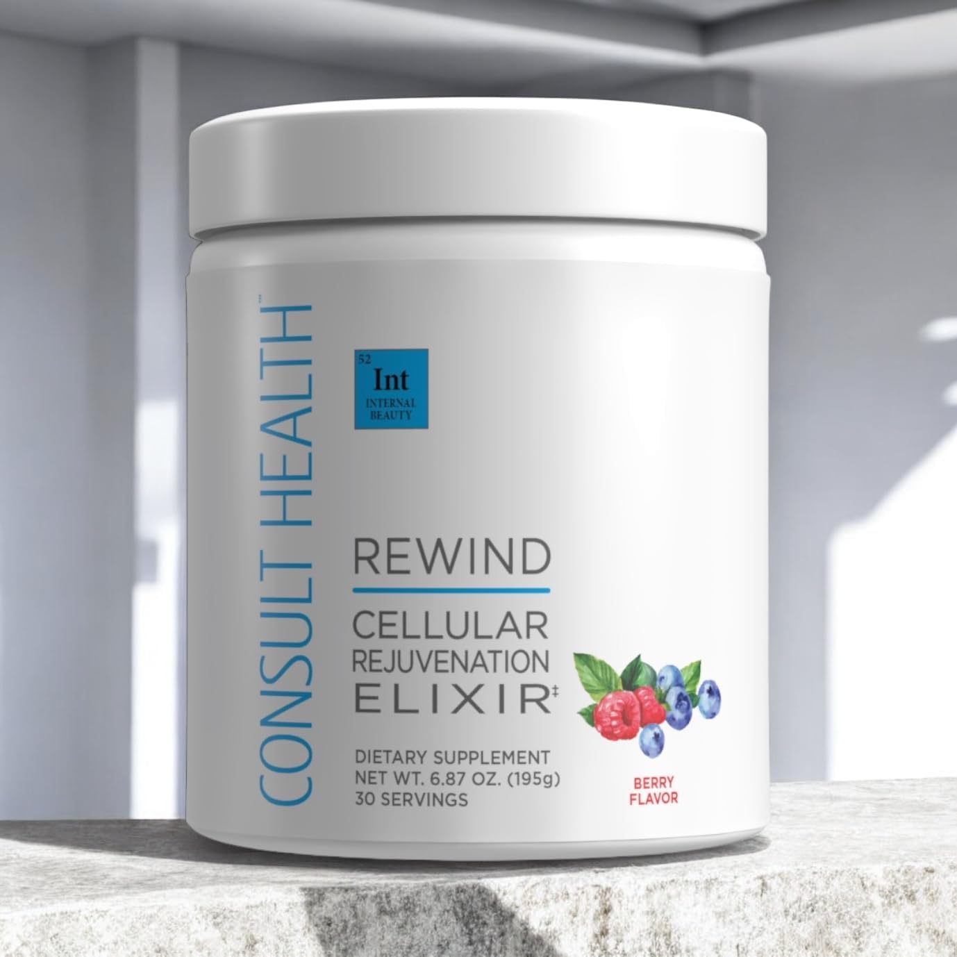 Berry Flavored Collagen & MSM Powder for Skin, Hair, Nails, Joints - Cellular Rejuvenation Elixir - Supports Collagen & Elastin - 30 Servings