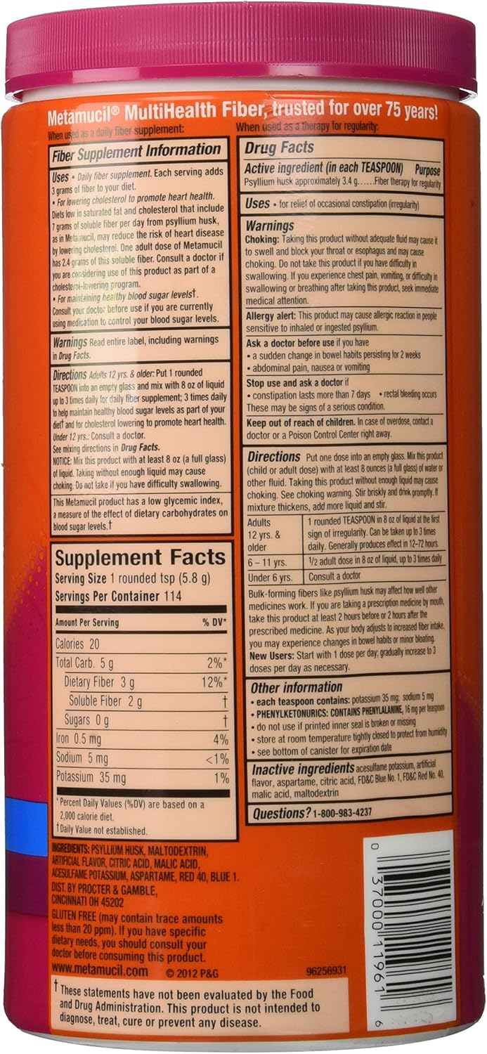 Berry Flavored Metamucil Powder - 23.3 oz. Bottle