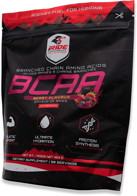 Berry Flavoured BCAA Protein Powder for Athletes - Boost Energy, Performance, and Metabolism - 90 Servings
