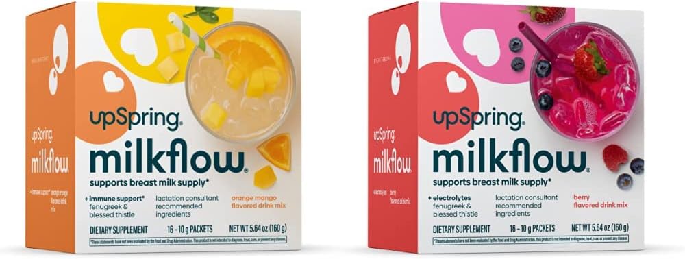 Berry & Mango Electrolyte Breastfeeding Supplement Drink Mix with Fenugreek - Promotes Healthy Breast Milk Supply & Restores Electrolytes