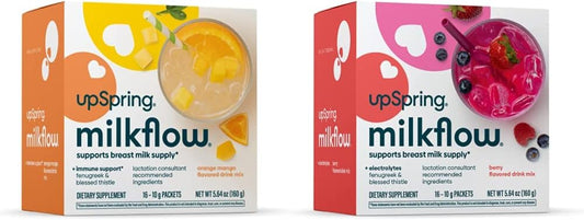 Berry & Mango Electrolyte Breastfeeding Supplement Drink Mix with Fenugreek - Promotes Healthy Breast Milk Supply & Restores Electrolytes