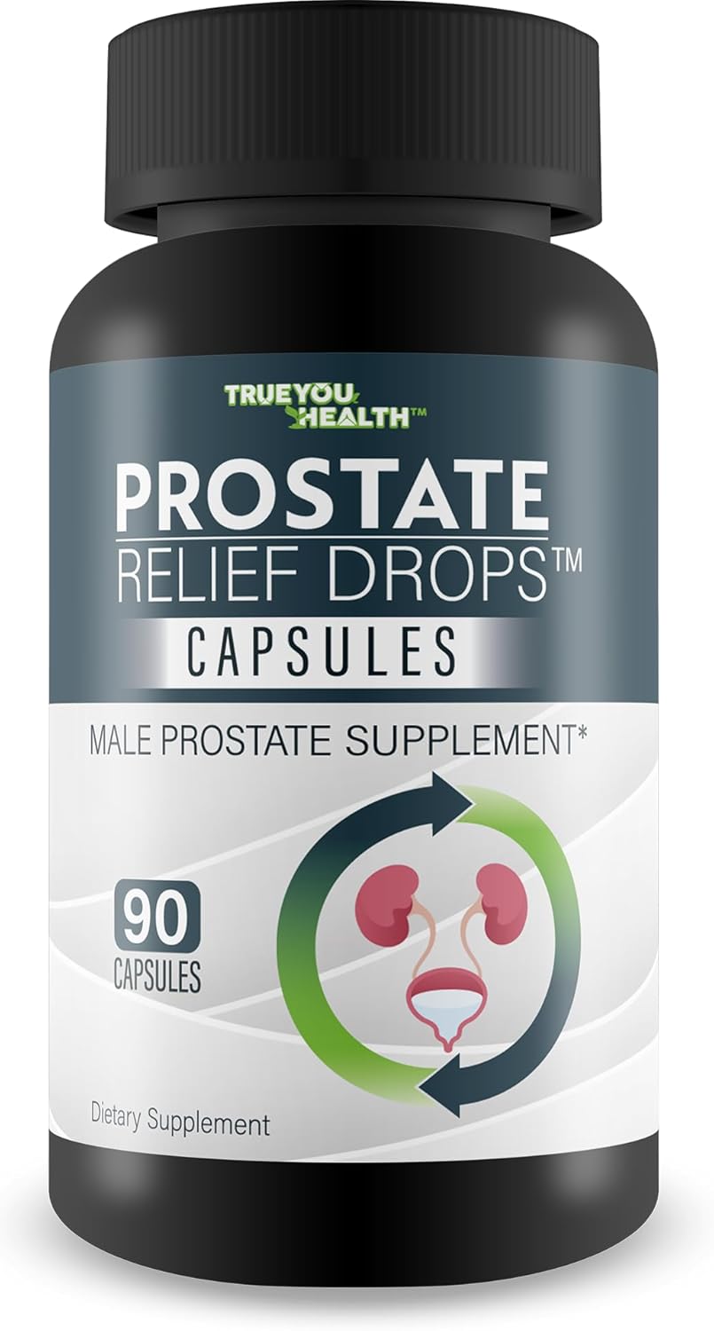 Best Natural Prostate Relief Drops Capsules for Men Over 50 & 60 - Top Prostate Health Supplement