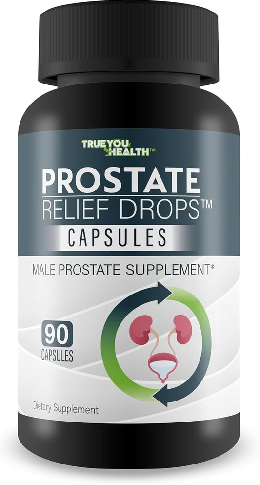 Best Natural Prostate Relief Drops Capsules for Men Over 50 & 60 - Top Prostate Health Supplement