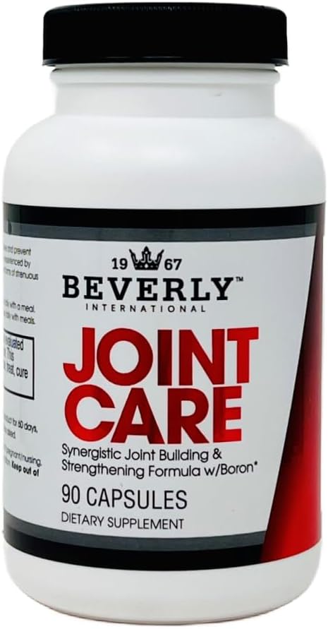 Beverly International Joint Care Capsules - Advanced 3-Stage Formula for Joint Support with Glucosamine, Chondroitin, MSM, and Hyaluronic Acid - Promotes Mobility and Reduces Discomfort - 90 Count