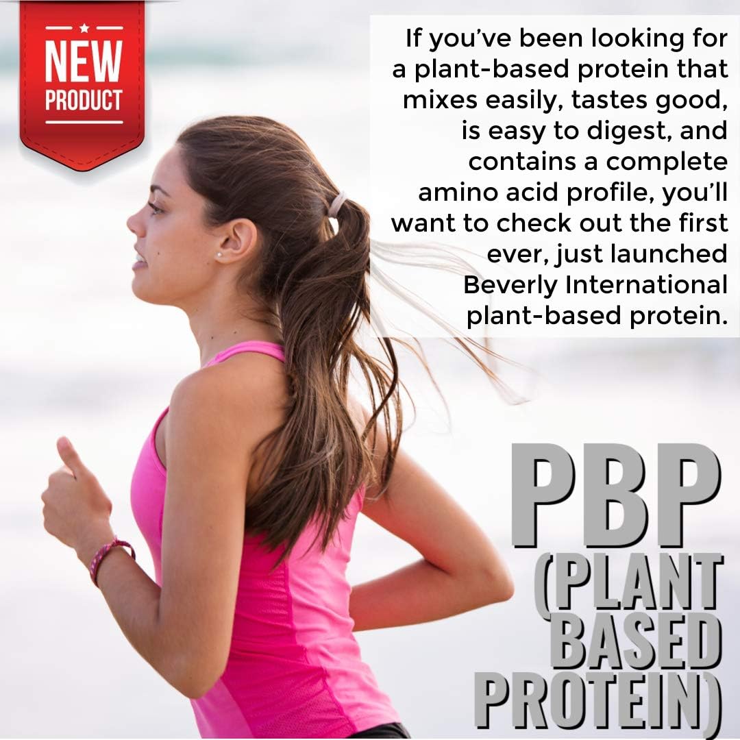 Beverly International PBP Plant-Based Protein Powder - Vegan, Gluten, Dairy, and Soy-Free with Great Vanilla Taste - 21g Protein per Serving (15 Servings, 1lb) - Complete Amino Acid Profile - Easy to Digest