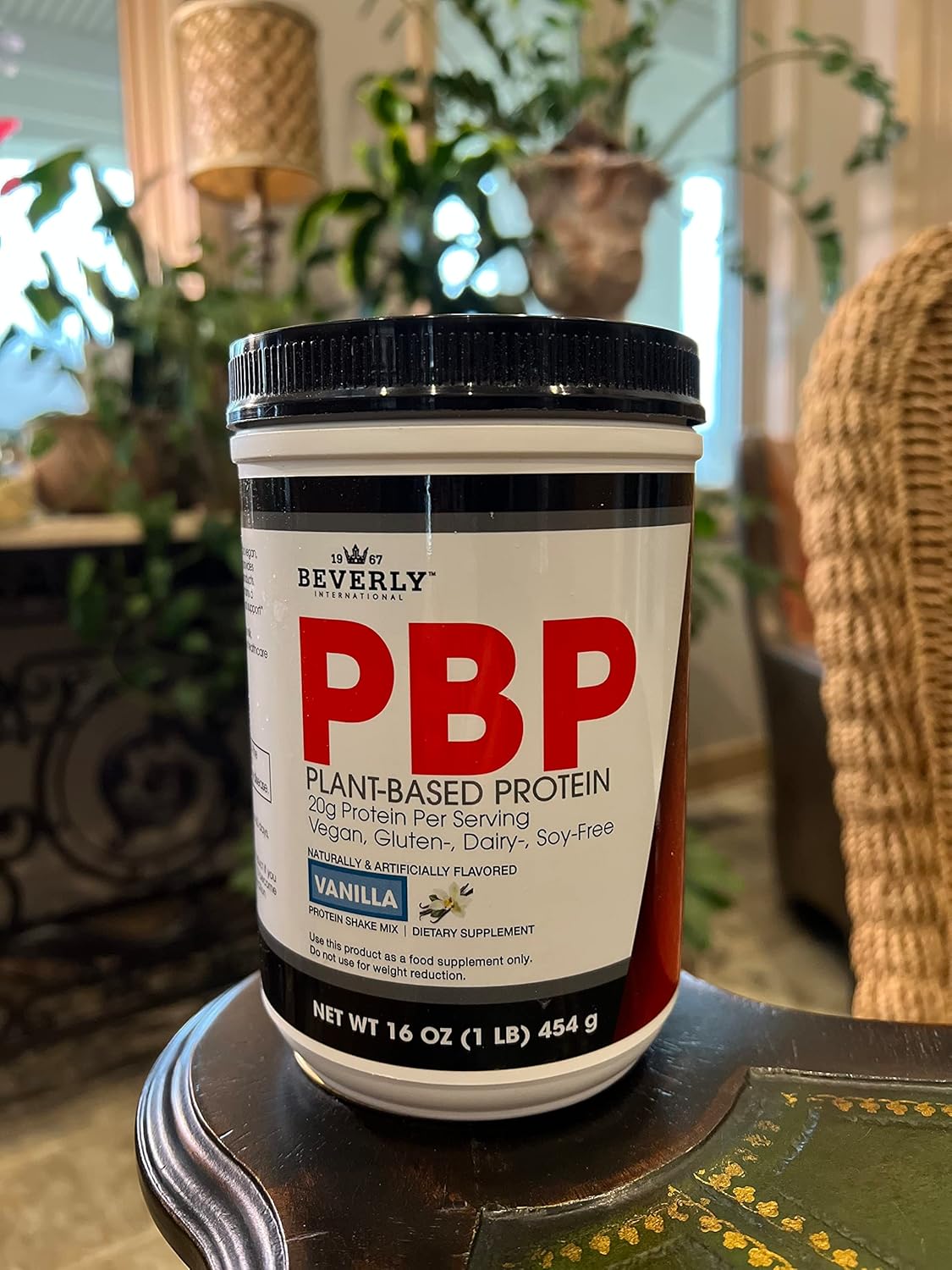 Beverly International PBP Plant-Based Protein Powder - Vegan, Gluten, Dairy, and Soy-Free with Great Vanilla Taste - 21g Protein per Serving (15 Servings, 1lb) - Complete Amino Acid Profile - Easy to Digest