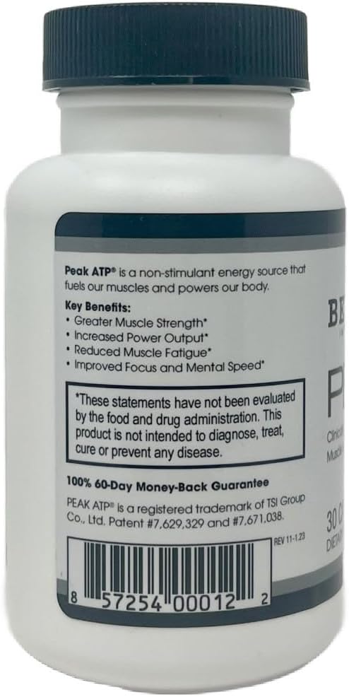Beverly International Peak ATP® PRE-Workout Capsules - Boost Energy, Muscle Power, Strength, and Mass. Non-Stimulant Formula to Reduce Fatigue - 30 Count