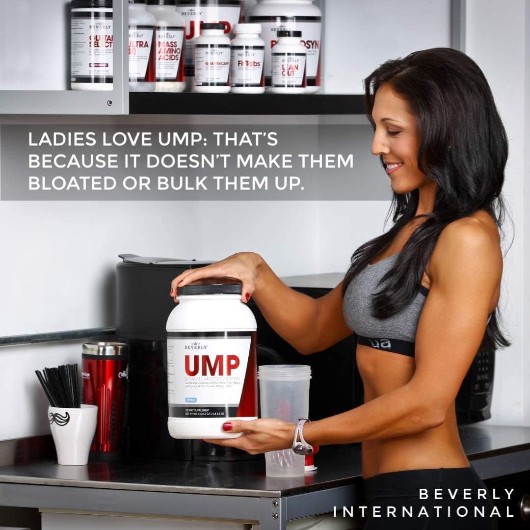 Beverly International UMP Cookies & Cream Protein Powder - Lean Muscle Building with Whey-Casein Ratio - Digestion Friendly (32.8 oz)