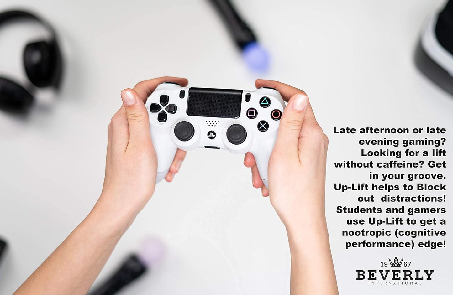 Beverly International Up-Lift Stimulant-Free Energy Drink Mix with Nitric Oxide for Cognitive Performance - 330g