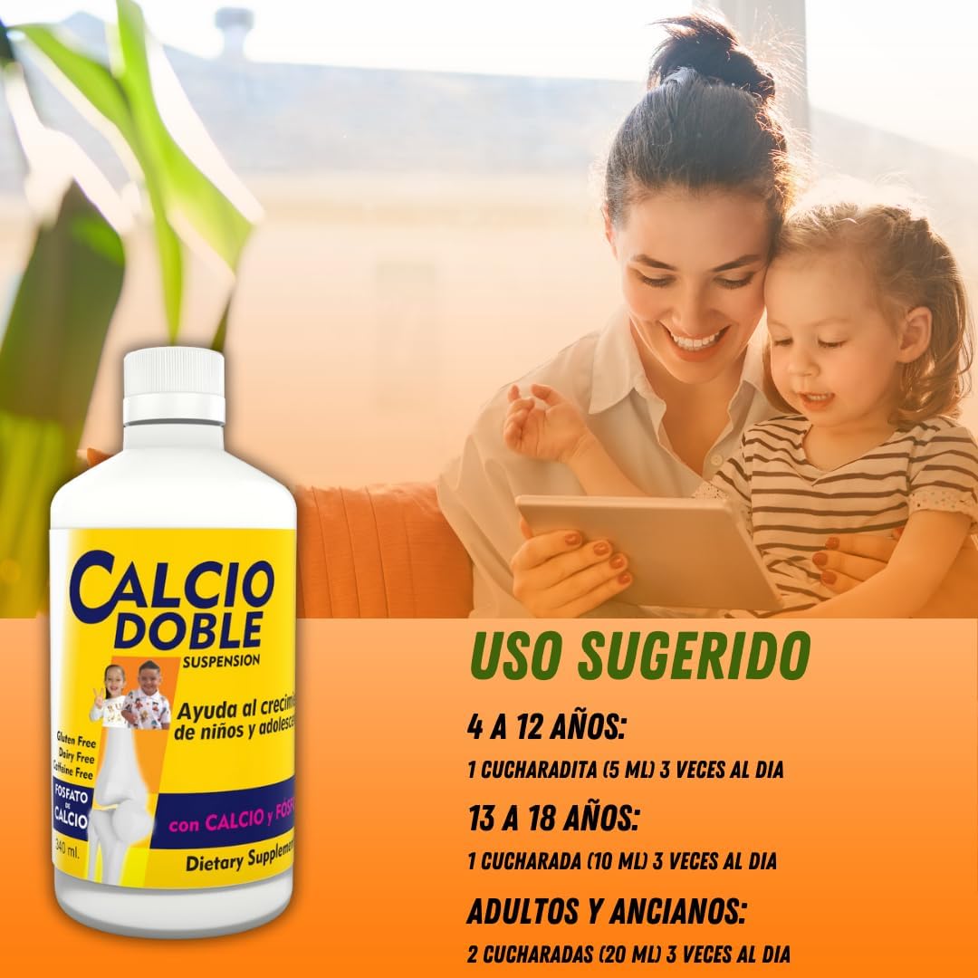 Beyodexa B Double Calcium with Calcium and Phosphorus for Kids and Teens, 11.5 fl oz