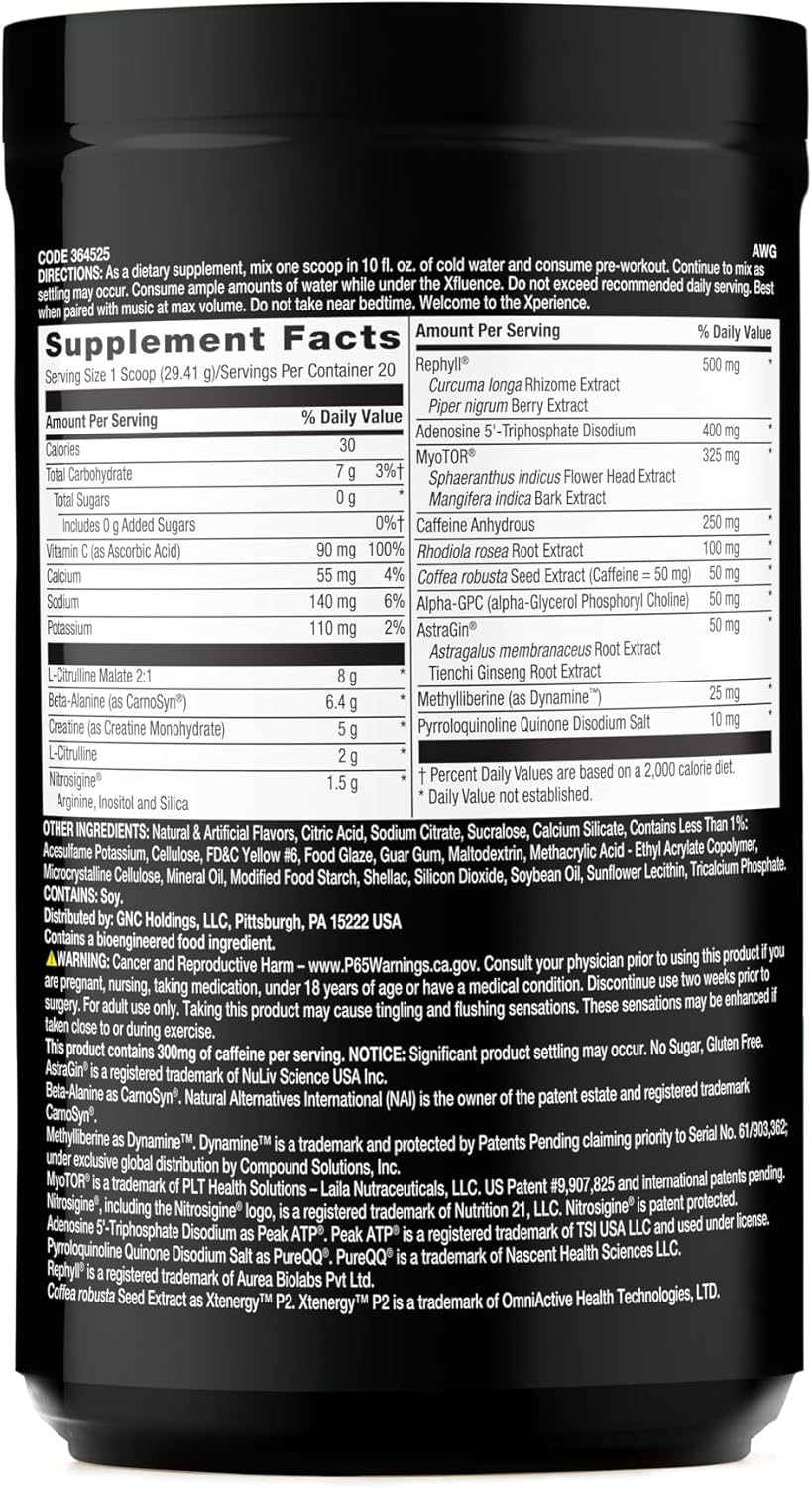 BEYOND RAW Concept X Orange Mango Pre-Workout Powder - 20 Servings with Caffeine, L-Citrulline, Creatine, and Beta-Alanine