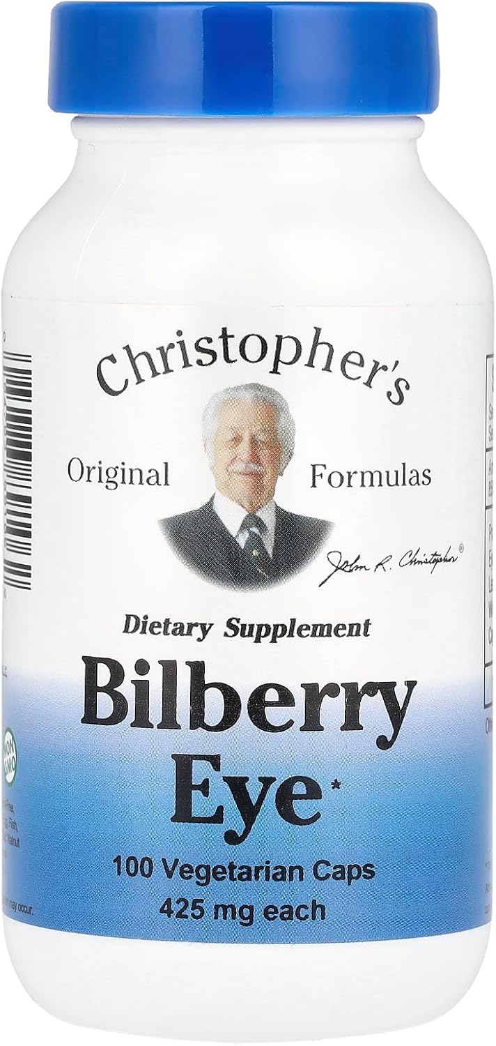 Bilberry Eye Supplement by Dr. Christopher - 100 Capsules