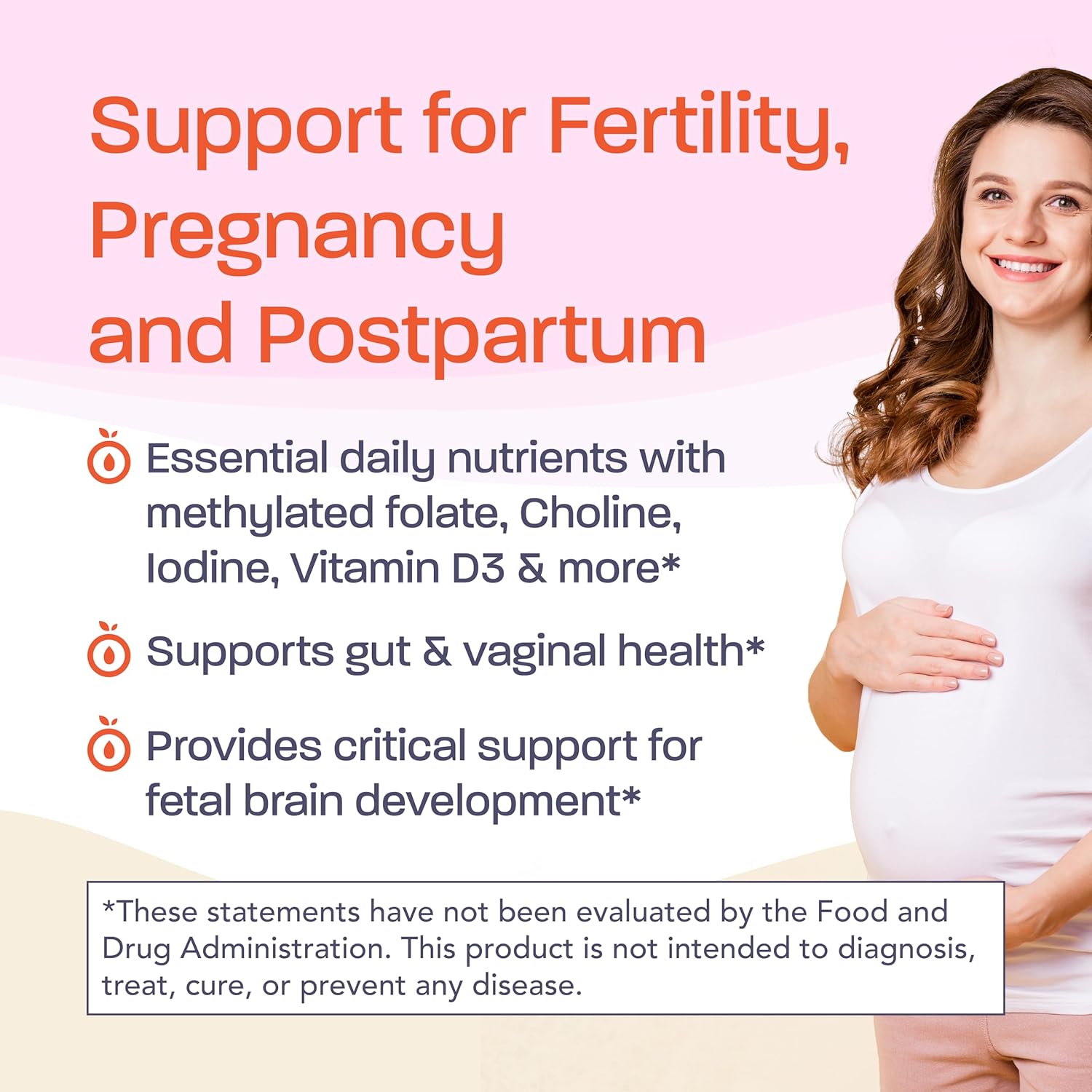 Binto Prenatal Supplements - 4-in-1 Formula for Healthy Mama & Baby - 1 Month Supply - Multivitamin, Probiotics, Iron, DHA, Folate - NON-GMO, Gluten Free, Vegetarian