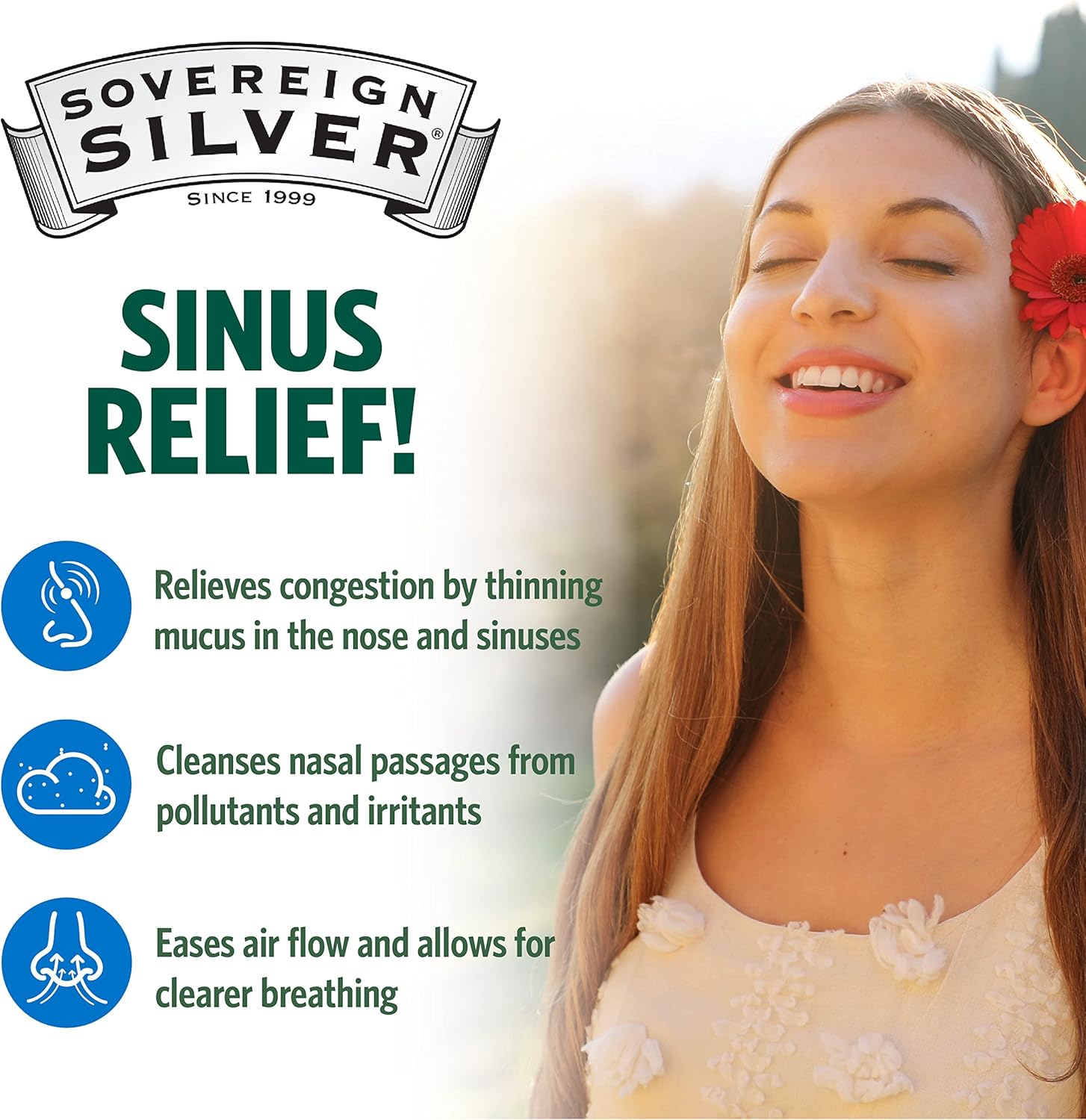 Bio-Active Colloidal Silver Hydrosol Nasal Spray for Immune Support - 10ppm - 2oz (Pack of 2)