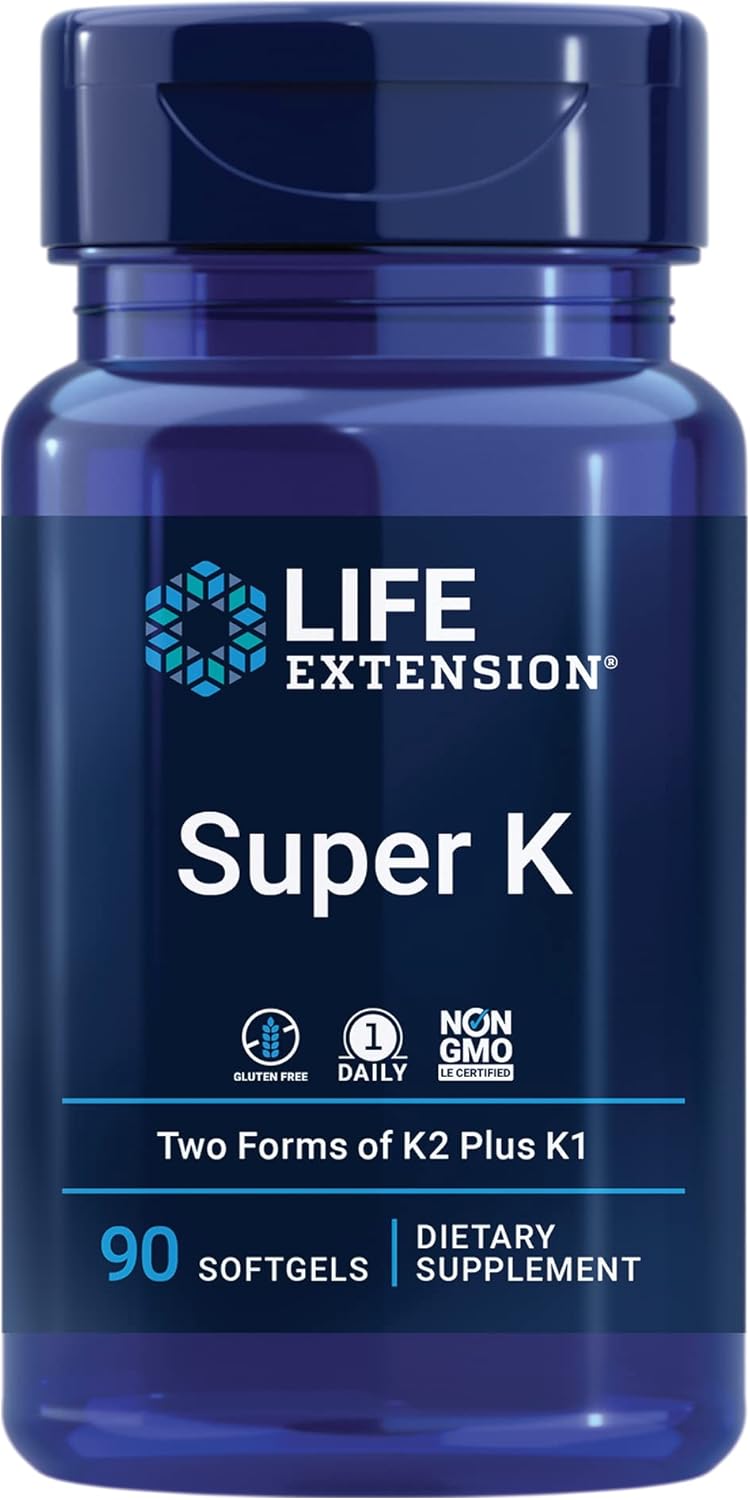 Bio-Curcumin and Vitamin K1 K2 Supplements for Life Extension, 60 and 90 Count