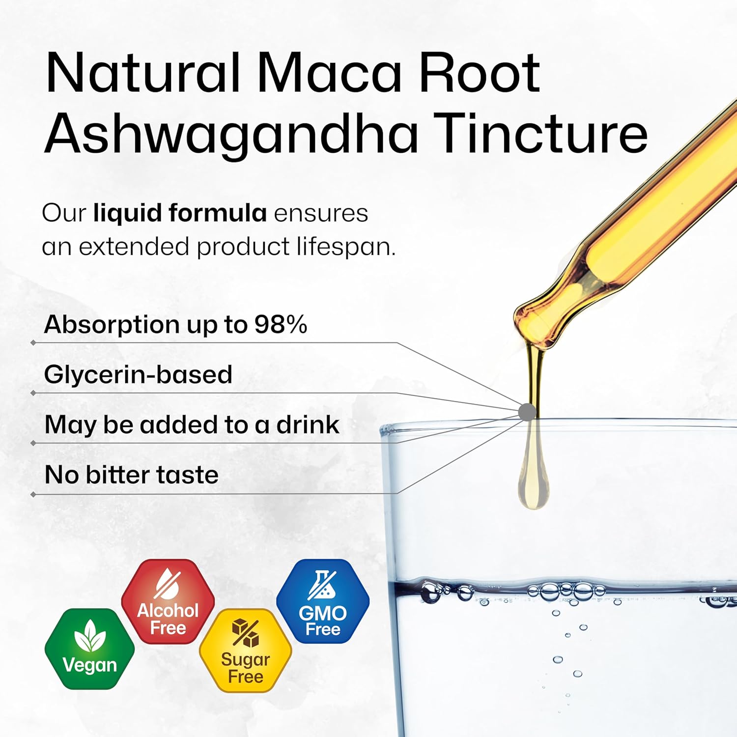 BIO KRAUTER Maca Ashwagandha and Ginseng Tinctures Bundle 4 Fl. Oz. Total