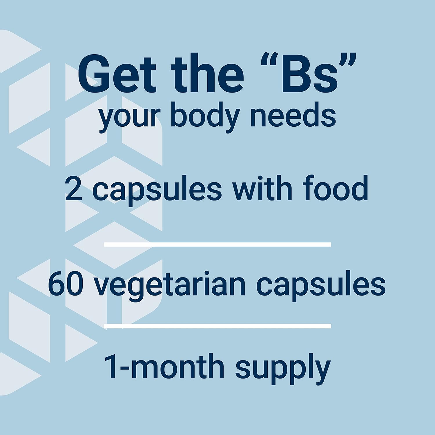 Bioactive Complete B-Complex: Heart, Brain, Nerve Support, Energy Metabolism, 60 Capsules
