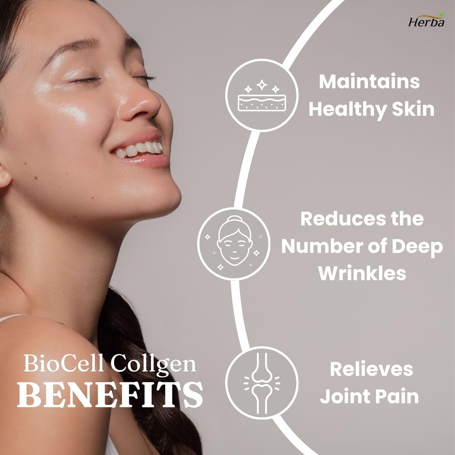BioCell Collagen Capsules 500mg - 120 Veg Caps | Type II Collagen, Hyaluronic Acid, Chondroitin | Reduce Wrinkles, Support Joints