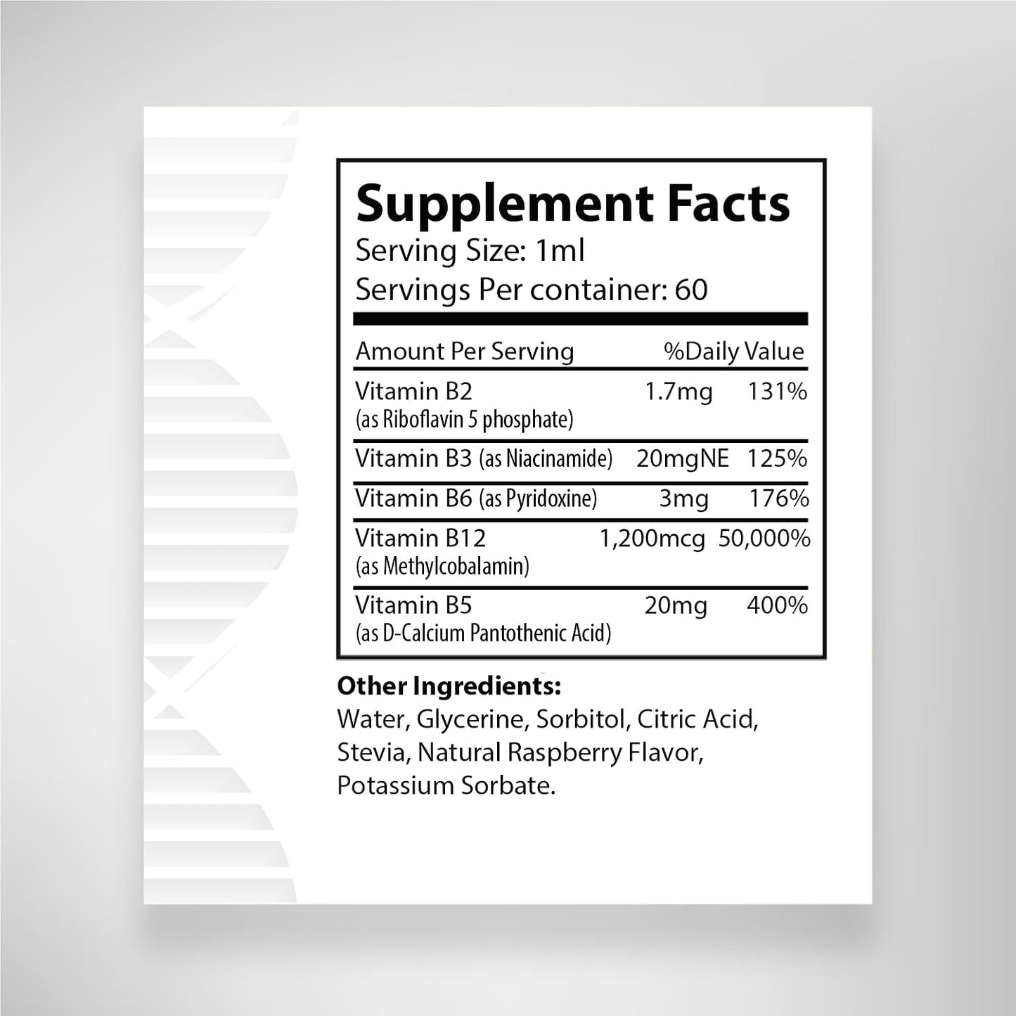 Biogenique Vitamin B12 Liquid Drops with Methyl B12 & B Complex for Energy, Mood, Immune Support - 2FL oz Raspberry Flavor - Vegan & Non-GMO - Made in USA