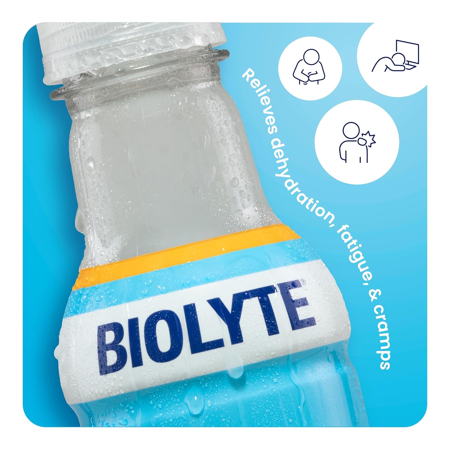 BIOLYTE Tropical Electrolyte Drink - 12 Pack of Medical-Grade Hydration Water with Electrolytes for Energy & Rehydration