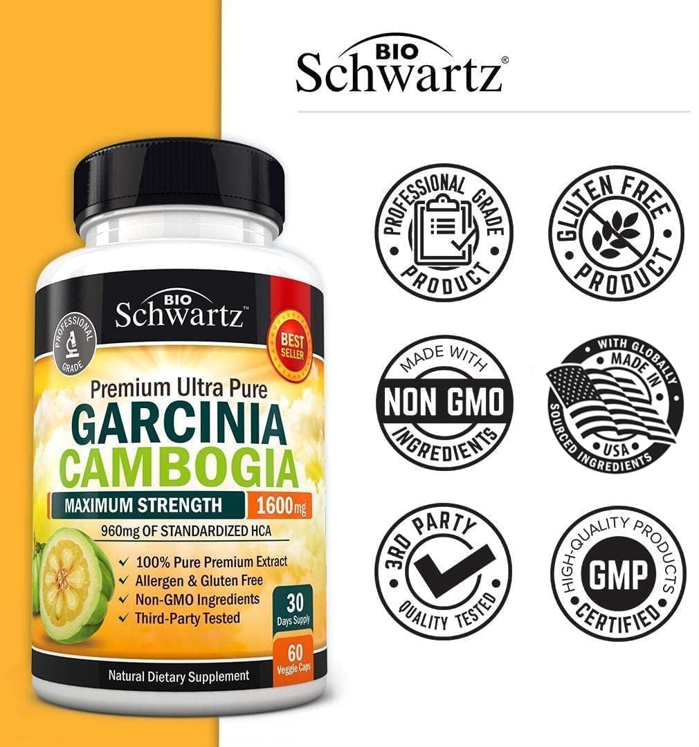 BioSchwartz Premium Garcinia Cambogia & MCT Coconut Oil Capsules Bundle (3 Months Supply)