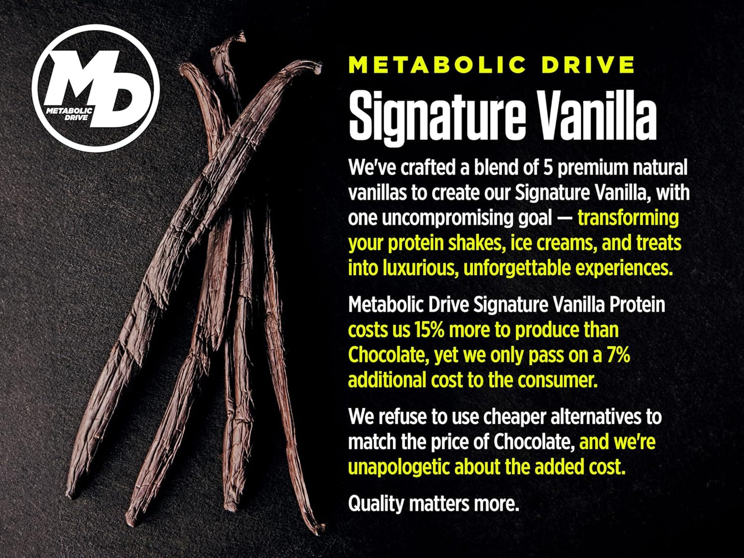 Biotest Metabolic Drive Whey Isolate/Micellar Casein Protein Blend - Lab-Tested Vanilla Flavor - 2lb Size