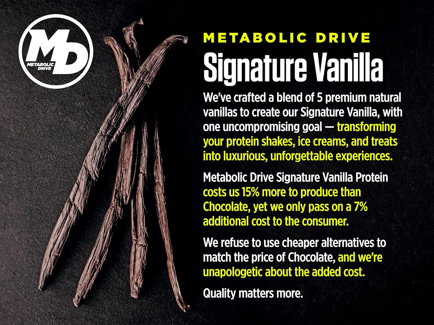 Biotest Metabolic Drive Whey Isolate/Micellar Casein Protein Blend - Lab-Tested Vanilla Flavor - 2lb Size