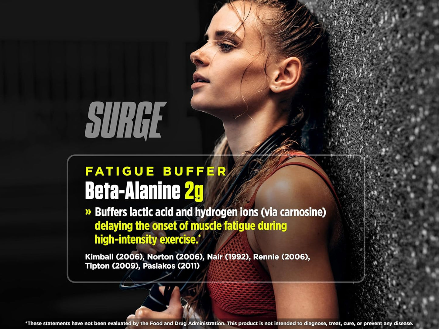 Biotest Surge Intra Performance - 50g Muscle Fuel with Cluster Dextrin & Beta-Alanine - 20 Servings, Lemon Flavor - Power, Gains & Recovery Formula