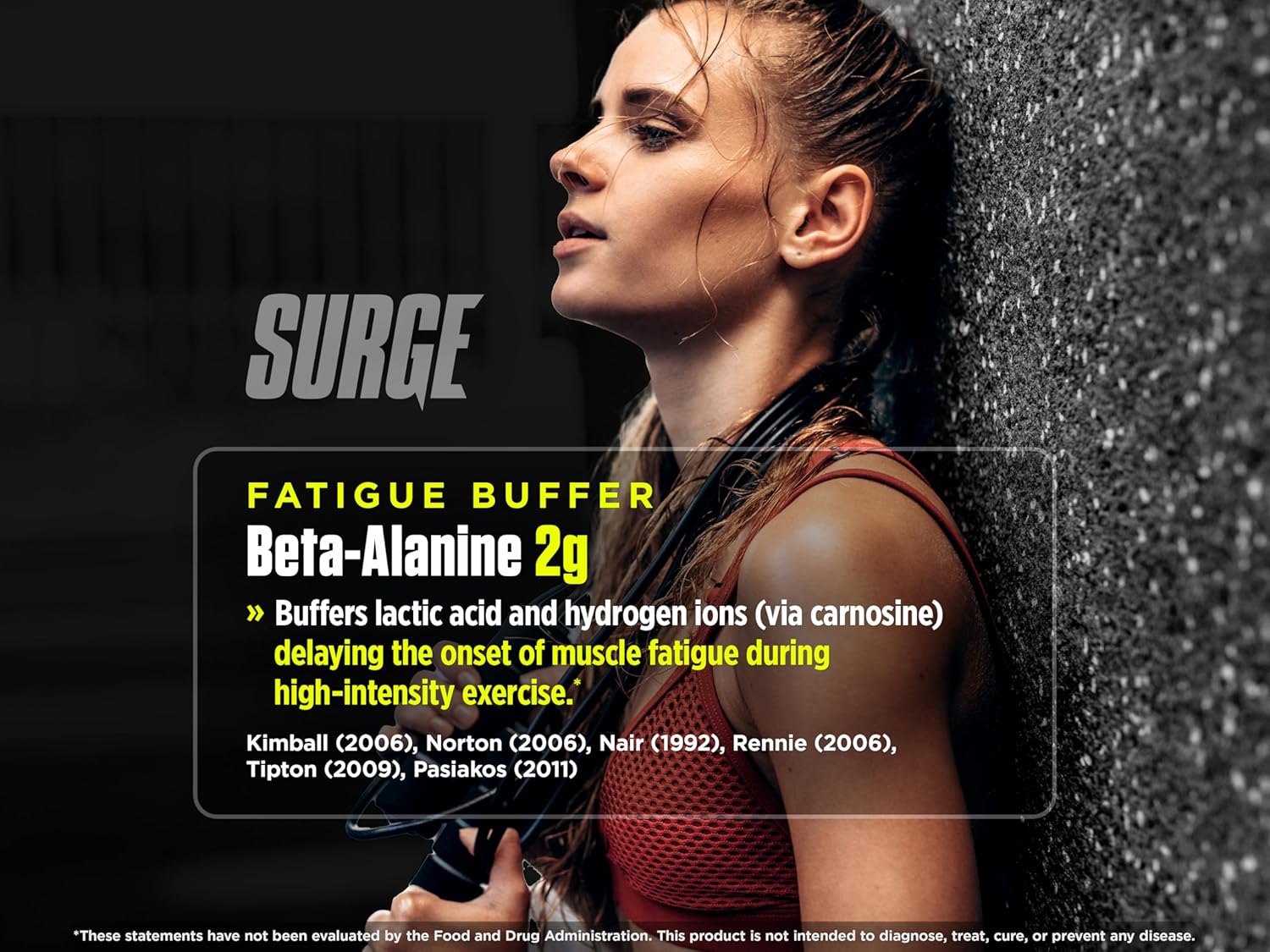 Biotest Surge Intra Performance - 50g Muscle Fuel with Cluster Dextrin & Beta-Alanine - 20 Servings, Lemon Flavor - Power, Gains & Recovery Formula