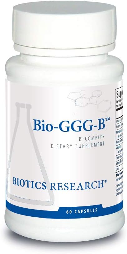 Biotics Research Bio GGG B B Complex Capsules - Bioactivated B Vitamins for Energy, Mood, Cardiovascular Health - 60 Count