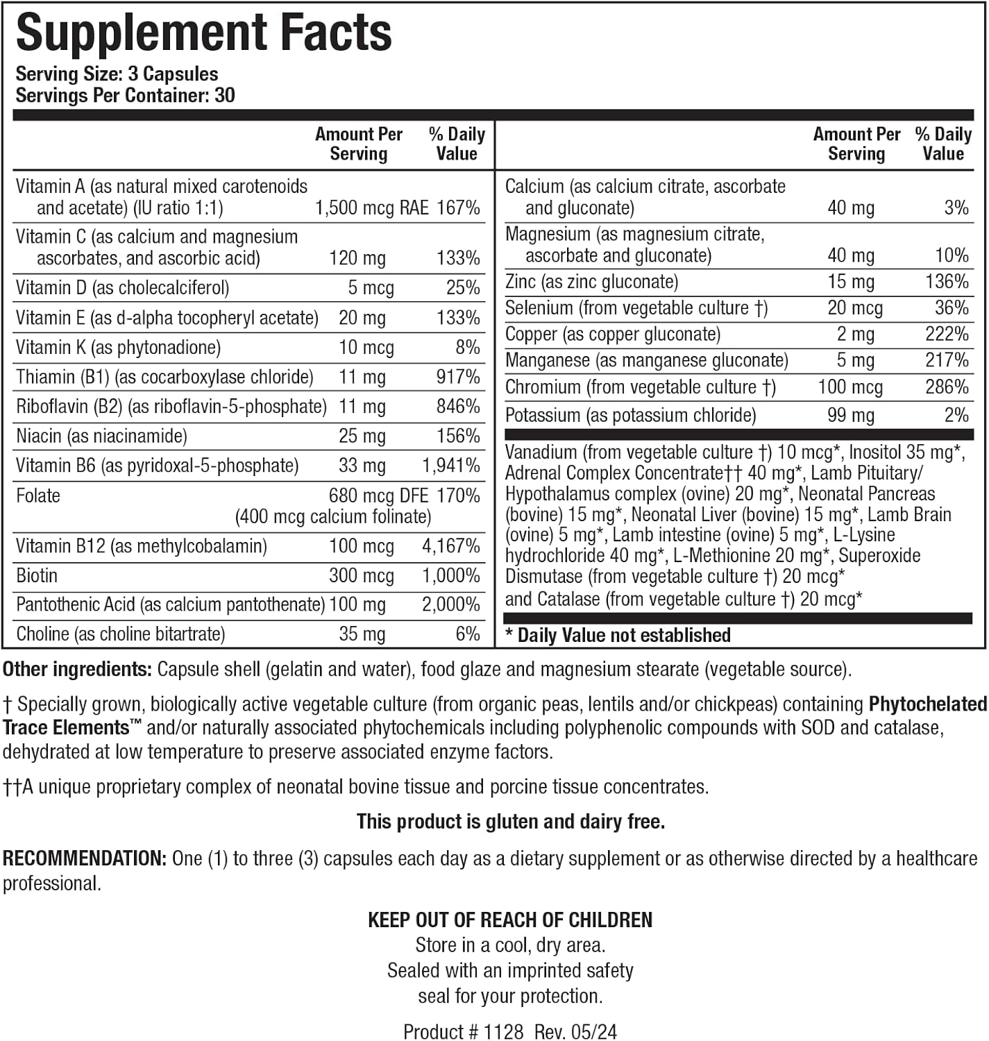 Biotics Research Bio Glycozyme Forte Multivitamin - Supports Healthy Metabolism & Homocysteine Levels - 270 Capsules