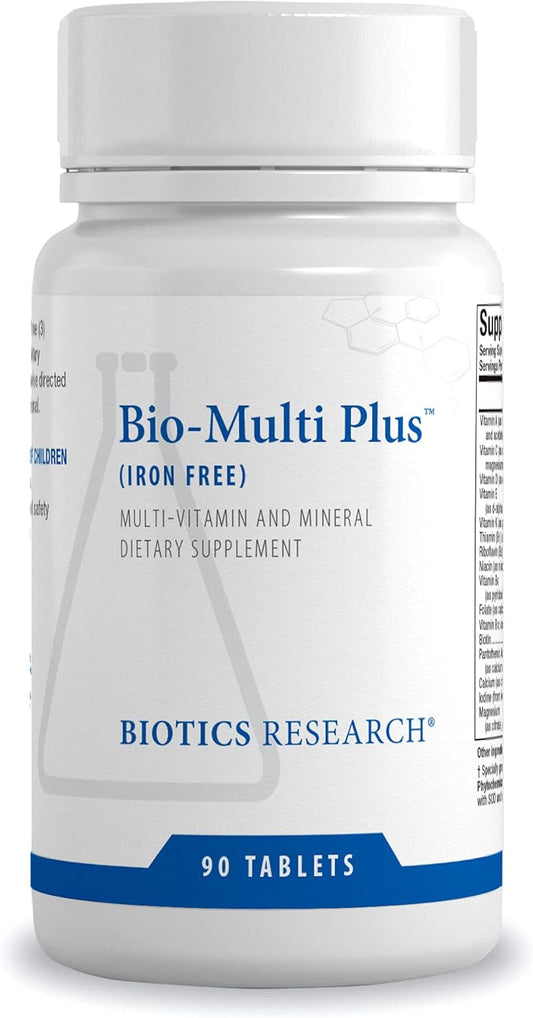Biotics Research Bio Multi Plus Iron-Free Multivitamin with Chelated Minerals and Emulsified Vitamins - 90 Tabs