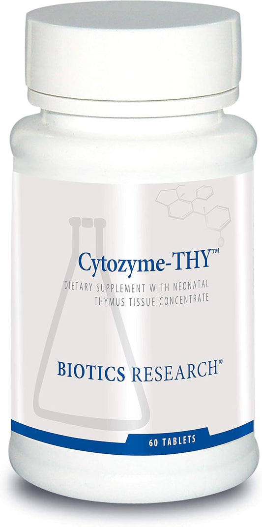 Biotics Research Cytozyme Thy Neonatal Thymus Concentrate - Promotes Thymus Gland Health & Immune System Function - 60 Tablets