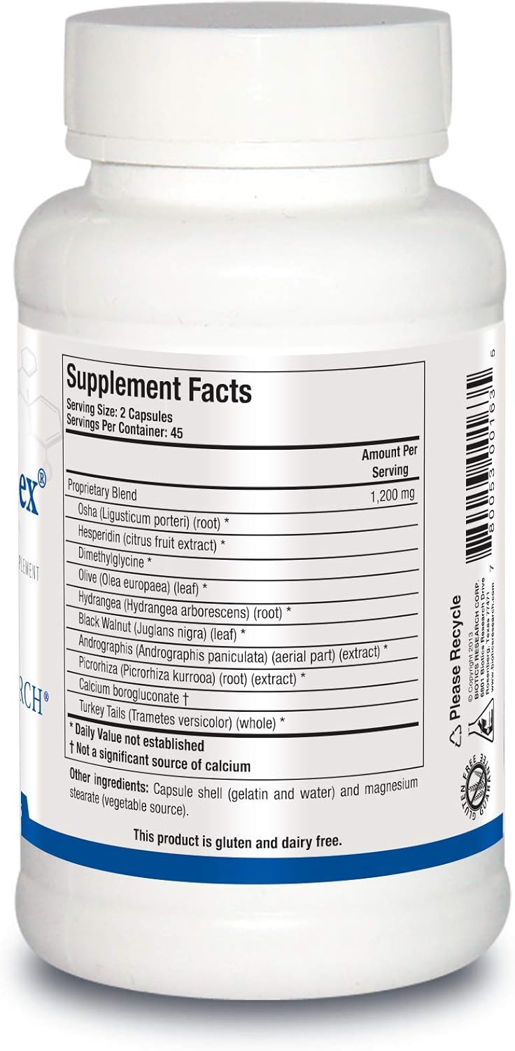 Biotics Research HistoPlex Natural Anti Histamine with Olive Leaf Extract - Allergy Support & Immune Booster - 90 Capsules