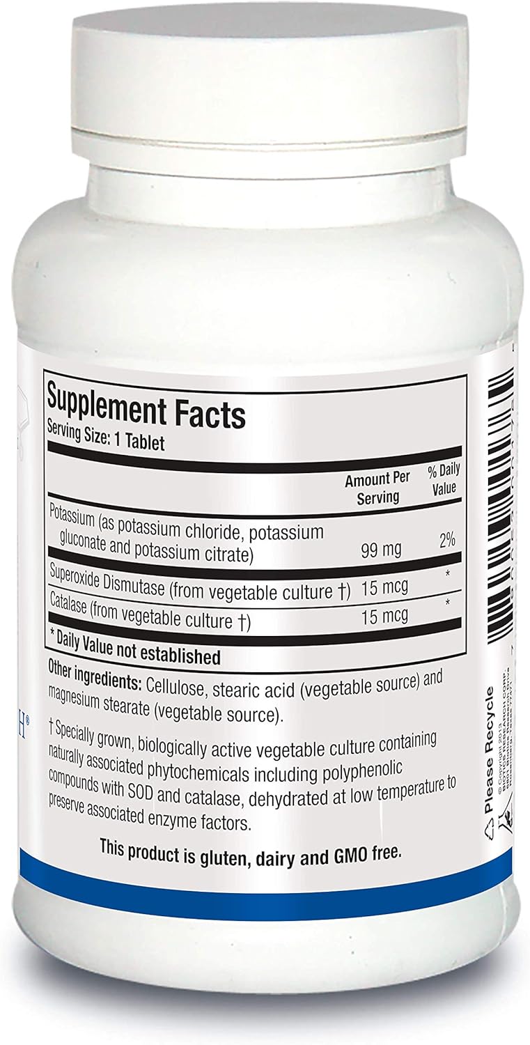 Biotics Research K Zyme™ Potassium 99mg Tablets for Cardiovascular Support and Electrolyte Balance