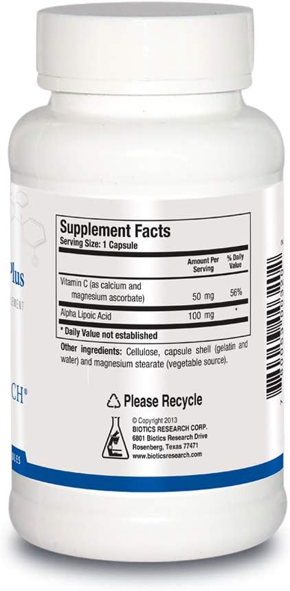 Biotics Research Lipoic Acid Plus - Antioxidant Eye Health Support Supplement, 90 Capsules