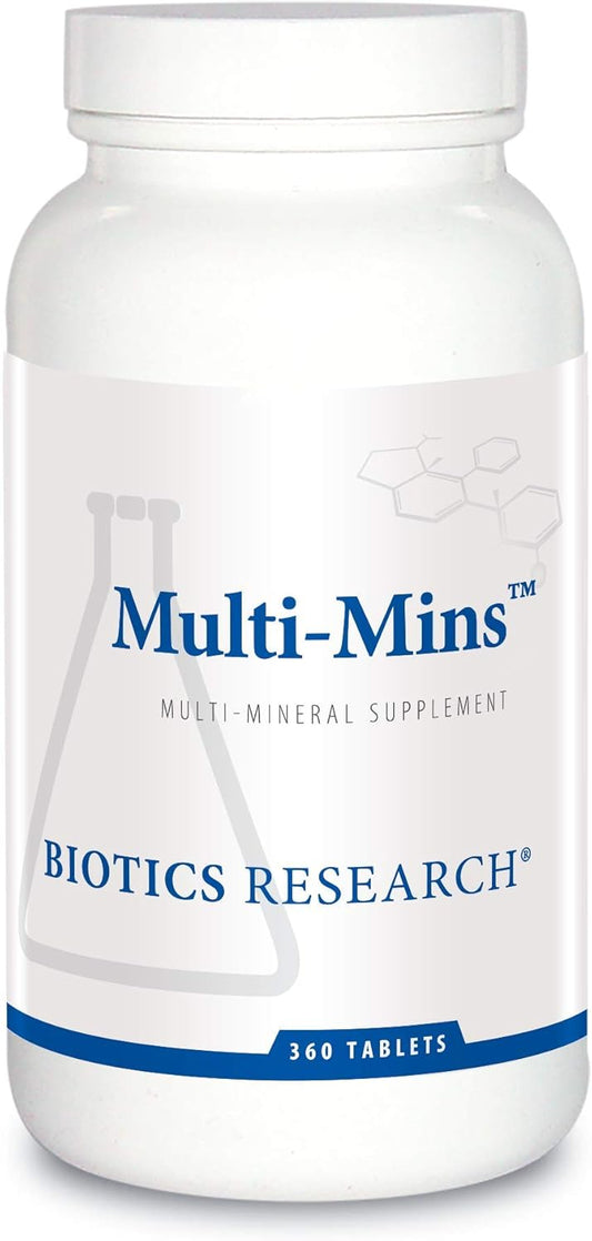 Biotics Research Multi-Mins: Balanced & Bioavailable Multi Mineral Supplement - 360 Tablets