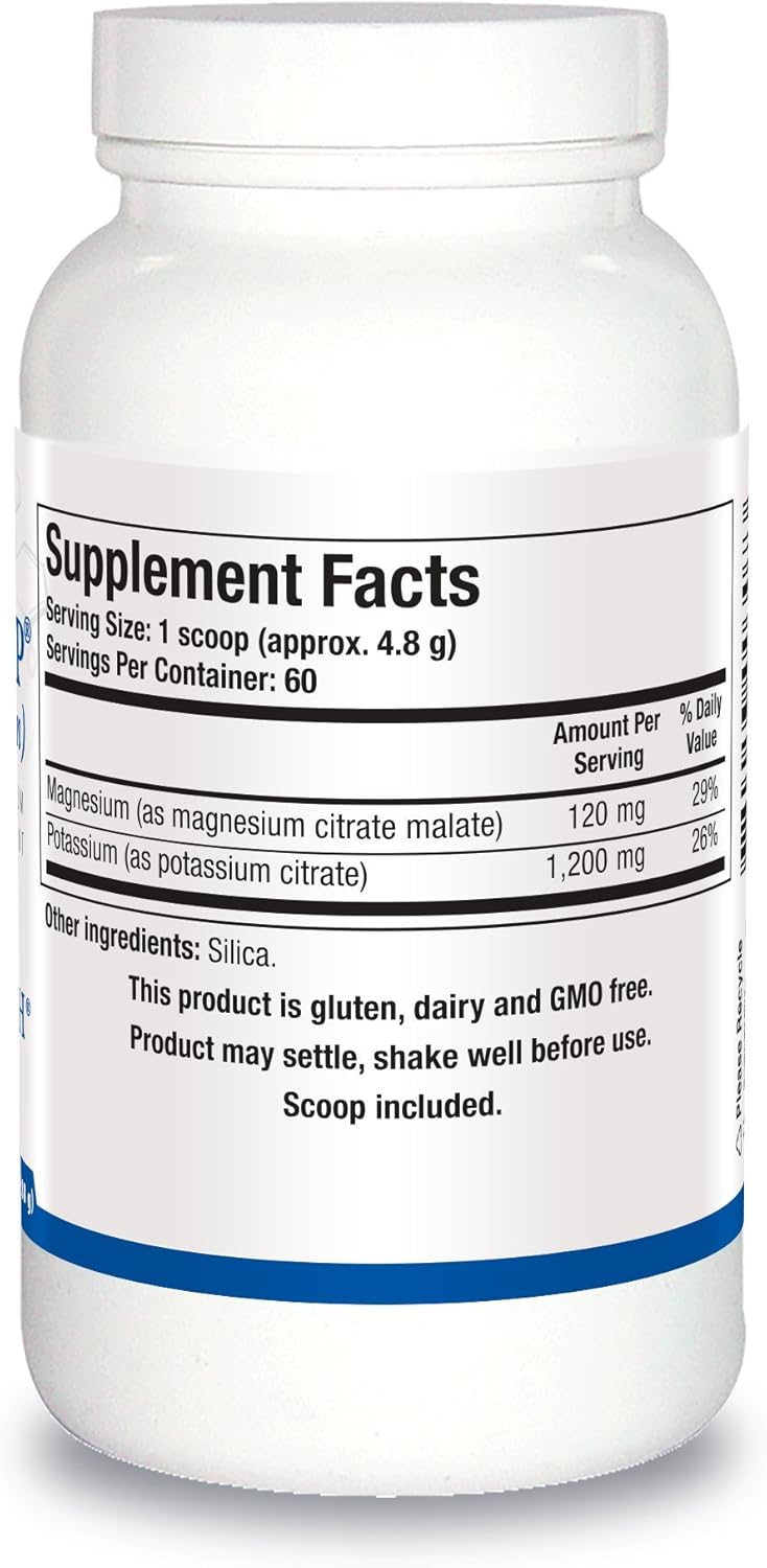 Biotics Research Potassium HP Powdered Formula with Magnesium - Electrolyte Supplement for Cardiovascular & Bone Health - 10 Ounces